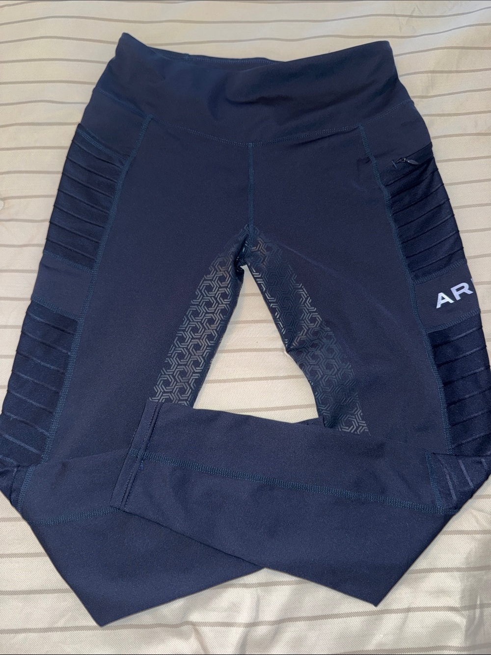 Ariat Navy blue Performance Leggings with Side Panel Detail
